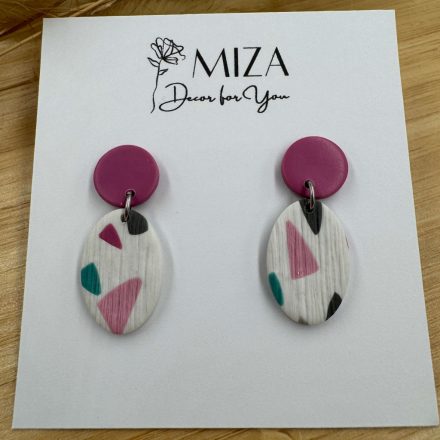 2 részes ovál bedugós - Pasztell Terrazzo