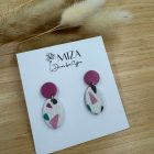 2 részes ovál bedugós - Pasztell Terrazzo