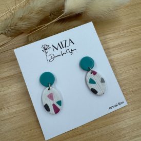 2 részes ovál bedugós - Pasztell Terrazzo 3