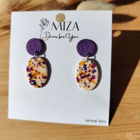   2 részes ovál bedugós - fürjtojás kollekció - füge - lila