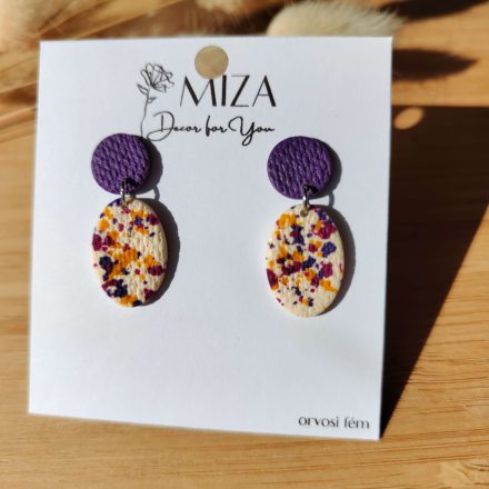 2 részes ovál bedugós - fürjtojás kollekció - füge - lila