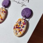 2 részes ovál bedugós - fürjtojás kollekció - füge - lila