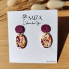 2 részes ovál bedugós - fürjtojás kollekció - füge - bíbor