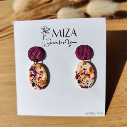 2 részes ovál bedugós - fürjtojás kollekció - füge - bíbor