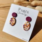 2 részes ovál bedugós - fürjtojás kollekció - füge - bíbor