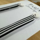 2 részes hosszú pálca bedugós - zebra