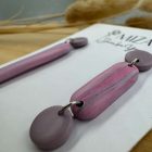 2 részes hosszú pálca bedugós - pasztell sötét rózsaszín