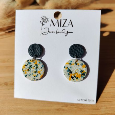 2 részes kör bedugós - fürjtojás kollekció - petrol