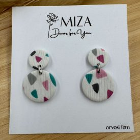 2 részes kör bedugós - Pasztell Terrazzo