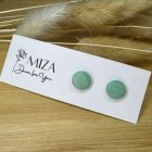 Pici pötty bedugós fülbevaló - pasztell zöld