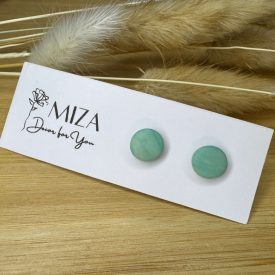 Pici pötty bedugós fülbevaló - pasztell zöld
