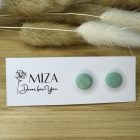 Pici pötty bedugós fülbevaló - pasztell zöld