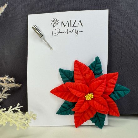 Mikulásvirág bross