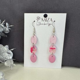 Tripla ovál lógós - rózsaszín