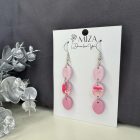 Tripla ovál lógós - rózsaszín