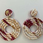 2 részes fánk - arany - fehér - burgundi