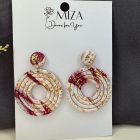 2 részes fánk - arany - fehér - burgundi