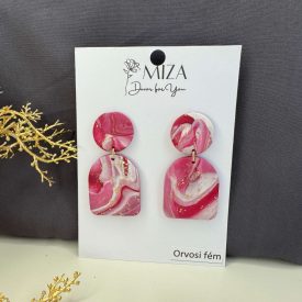 2 részes - arany - fehér - burgundi - márvány mintás