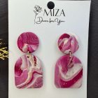 2 részes - arany - fehér - burgundi - márvány mintás