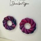 Csavart fánk - lila tarka