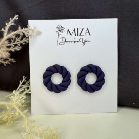 Csavart fánk - sötét lila