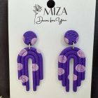 Szivárványhíd - sötét lila - pöttyös