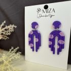 Szivárványhíd - sötét lila - pöttyös