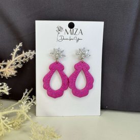 Marokko - pink - levél textúrált