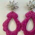 Marokko - pink - levél textúrált