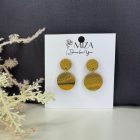 2 részes kör bedugós - mustár márvány mintás