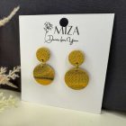 2 részes kör bedugós - mustár márvány mintás