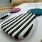 2 részes tompa trapéz fülbevaló - Zebra Mood