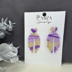 Szivárványhíd - lila - bézs márvány mintás