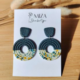   2 részes fánk - fürjtojás kollekció - füge -petrol - zöld