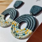 2 részes fánk - fürjtojás kollekció - füge -petrol - zöld