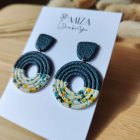 2 részes fánk - fürjtojás kollekció - füge -petrol - zöld