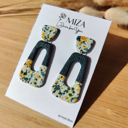 2 részes trapéz fánk - fürjtojás kollekció -petrol - zöld