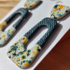 2 részes trapéz fánk - fürjtojás kollekció -petrol - zöld