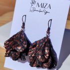 Sziromszoknyás - kis szirmú - fekete-bronz párduc mintás