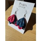 Sziromszoknyás - kis szirmú - magenta-navy