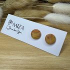 Közepes méretű pötty bedugós fülbevaló - tarka