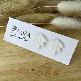 Ötágú levélke - gyöngyház fehér