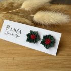 Magyal csokor bedugós fülbevaló