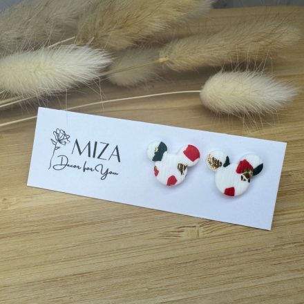 Mickey bedugós fülbevaló - karácsonyi