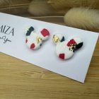 Mickey bedugós fülbevaló - karácsonyi