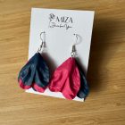 Sziromszoknyás - nagy szirmú - navy - magenta