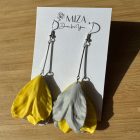 Sziromszoknyás - nagy szirmú - világos sárga -szürke