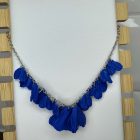 Sziromszoknyás nyaklánc - királykék