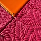 Színes Geometrikus Nyaklánc - narancs - magenta