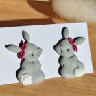 Masnis nyuszi - bedugós fülbevaló